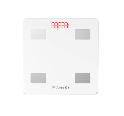 Letsfit Bluetooth Body Fat Scale – Smart Digital Scale with 13 Body Composition Metrics, 500 lb Capacity