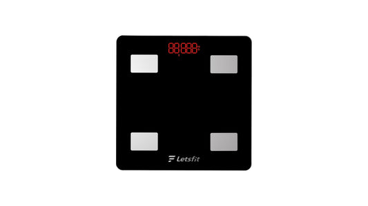 Letsfit Bluetooth Body Fat Scale – Smart Digital Scale with 13 Body Composition Metrics, 500 lb Capacity