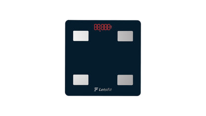 Letsfit Bluetooth Body Fat Scale – Smart Digital Scale with 13 Body Composition Metrics, 500 lb Capacity